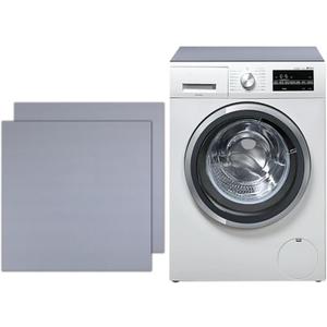 2 PCS Washer and Dryer Covers for the Top, Washing Machine Top Cover Pads,Dust-Proof Diatom Rubber Dryer Top Protector Guards Mat Support for Home Kitchen Laundry Room (Grey, 27 x 27 in)
