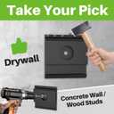USX MOUNT Studless Soundbar Wall Mount, Universal Drywall Sound Bar Wall Brackets, Works with Most Soundbars, Holds up to 22 Lbs, Depth Adjustable 4.13-6.3'', Removable and Lockable, Black