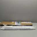 No Drill Blinds for Windows 1" Vinyl L-Shaped Slats Cordless Mini Blinds for Home, for Window Size 32" W  64" H White