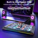 2 x Charging Dock for Nintendo Switch 2 Controller, [4 Game Card Storage Slot] [RBG LED Indicators] 4 in 1 Magnetic Controller Fast Charger Station Dock for Nintendo Switch 2 Accessories