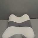 Cervical Neck Pillow for Pain Relief - Ergonomic Side Sleeper Pillow for Neck Support, Cooling Memory Foam Pillows for Sleeping, Contour Pillow Orthopedic Bed Pillow for Back Stomach Sleepers (White & Grey)