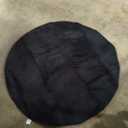 Ultra Soft Round Area Rugs for Living Room Bedroom, 6x6 Feet Black Thickened Memory Foam Modern Indoor Circle Carpets, Non-Slip Comfy Circular Rug for Boys Girls Nursery Room Home Decor