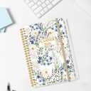 Planner 2026 - Weekly & Monthly Planner from January 2026 to December 2026, Agenda 2026 with Inner Pocket, Elastic Band, 6.4" x 8.5", Crushed Flower