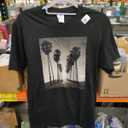 Black & White Photo of Palm Trees Sunset Vintage Photography TShirt, Small
