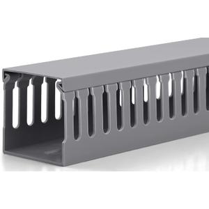 ZhiYo 2"H x 2"W Cable Raceway, 6ft Under Desk Wire Management Channel, Grey