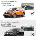All-Metal Aluminum Roof Rack Cross Bars Compatible with Honda CRV CR-V 2017-2022 with Flush Side Rails, 300lbs Heavy Duty Crossbar Luggage Racks Roof Rails Rooftop Carrier Cargo Black