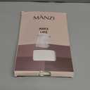 MANZI Black Faux Thigh High Opaque Tights Goth Mock Over Knee Stockings High Waist Warm Fake Sheer Pantyhose for Women One Size