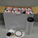 8 Pack 20 oz Sublimation Tumblers Dual Opening Blank Bottles Triple-Insulated Stainless Steel Water Bottle with Straw Lid Blank Tumbler Bulk with Shrink Wrap, Rubber Base, Heat Tape for Heat Transfer