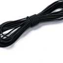 Aegero Elastic Bungee Cord, 1/8" x 50' Heavy Duty Bungie Cord,Kayak Stretch String Rope,Black Shock Cords,for DIY Projects,Kayak Strap Tarp Tie Down Canopy Boating Camping Tent Crafting Patio