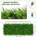 Greenery Faux Grass Wall Backdrop: 40"x120"33.5 SQFT UV-Anti Artificial Green Boxwood Panel for Patio Balcony Privacy & Ivy Fence Covering Privacy, Garden, Backyard Wall Backdrop Decor