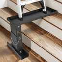 Ladder Extender for Stairs, Heavy-Duty Ladder Levelers for Extension Ladders, Non-Slip Design, 10.2"- 16.5" Adjustable Height, 20"L x 7.5"W Platform for Extension/Straight/Telescopic Ladders