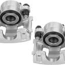 Front Disc Brake Caliper Assembly Fit for Jeep Wrangler 1990-2006 | Fit for Cherokee 1990-2001, Grand Cherokee 1993-1998, Comanche 1990-1992, Front Driver and Passenger Side, 18-B4339, 18-B4340