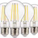 FLSNT Dusk to Dawn Outdoor Sensor A19 LED Light Bulb, 5000K Daylight, 7W (40W Eqv.), 800LM, Vintage Filament E26 Base,Auto On/Off Photocell Automatic for Energy-Efficient Outdoor Lighting, 6 Pack