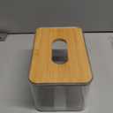 Acrylic Tissue Box, Acrylic Dryer Sheet Holder for Laundry Room, Table Clear Dryer Sheet Dispenser Rectangular