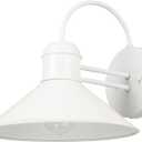 Globe Electric 44388 Novogratz x Globe Maxwell 11" Outdoor Wall Sconce, Matte White