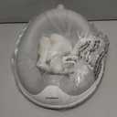 ANGELBLISS Baby Potty Training Toilet Seat with Soft Cushion Handles, Haute Collection, Double Anti-Slip Design and Splash Guard for Boys and Girls (Grey) (Gray)