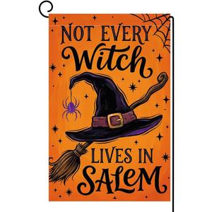 Fall Halloween Garden Flag 12x18 Not Every Witch Lives in Salem Yard Decor