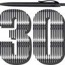 Aozora Pens Bulk 30 Pack Black Click Pens No Bleed Wholesale Retractable Ballpoint Pens Medium Point,Smooth Ink Pens for Journaling School Office Supplies 1.0MM Black Ink