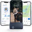 Tractive Smart Cat GPS Tracker | Real-Time Location & Wellness Monitoring for Cats 6.5 lbs+ | Territory & Location History | Up to 5-Day Battery | Breakaway Collar Included (Dark Blue)