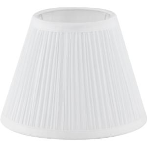 Uno Lamp Shade, Drum Pleated Lamp Shades 5" Top x 9" Bottom x 7" Slant Height, Barrel Small Replacement Lampshade (Slip Uno Fitter), Fabric Lampshades Table lamp Shades Bottle Lamp Shade,1 Pack(White)