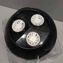 Bubble Machine Automatic Bubble Blower for Kids Toddlers Rechargeable Portable Spherical LED Bubble Maker Electric Auto Rotating 45°/360° Outdoor Toy Birthday Party Wedding (Spherical Black)