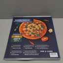 Pizza Pan - 14 Inch Nonstick Pizza Pan for Oven with Widen Handles for Cooking, Baking, and Grilling - Durable, Even Heating, Long-Lasting Kitchen Cookware (1, Black)