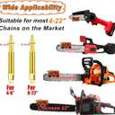 Chainsaw Sharpener Jig Kit, Portable Universal Chain Saw Sharpener Tool with 5 PCS High Hardness Burrs, Manual Hand Crank Chainsaw Sharpener, Chainsaw Blade Sharpening Attachment for 6"-22" Chain Saws