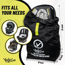 V VOLKGO Car Seat Travel Bag For Airplane with Padded Backpack Shoulder Straps, Gate Check Bag, Car Seat Bags for Air Travel Carseat Travel Cover, Carseat Travel Bag Cover for Airplane Travel