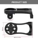 Cycling Computer Mount - Versatile Out Front GPS Mount for Wahoo, Garmin, Bryton, Cateye - Compatible with 1.26''/32mm Handlebars - Ideal for Mountain Bikes and More (Black)