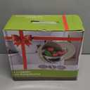 4-1 Colander with Bowl Set - Colander for Kitchen - Strainers and Colanders - Pasta Strainer - Funny Presents for Women - Fruit Cleaner Veggie Wash Kitchen Essentials, Grey 