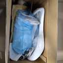 Serta Bryce Executive Office Chair, Ergonomic Computer Desk Chairs with Patented AIR Lumbar Support, Comfy Body Pillows, Height Adjustable, Swivel Base with Wheels, Bonded Leather, Cream White