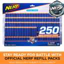 Nerf Modulus Stryfe Motorized Blaster - Fires 6 Darts in a Row - Includes Drop Grip, Barrel Extension, 6-Dart Clip, 6 Nerf Elite Darts