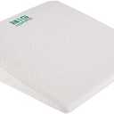 Big Hippo Wedge Pillow Memory Foam CushionWedge Pillow for Sleeping and Acid Reflux, Leg, Neck Pain, Snoring, Removable Washable Cover (White 24"x22"x7.5") (Large)