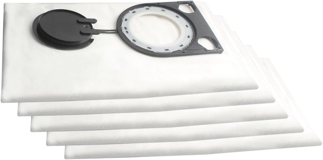 5 Pcs 2605411167 Replacement Filter Bags Dust Collection Bags Fit For Bo-sch Gas 25 Professional Dust Extractor - White