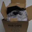 Tesla Cybertruck Wheel Center Hub Caps, Premium ABS Polymer, Sleek Design, Easy Snap-On Installation (Set of 4), Black