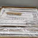 Extra Wide Baby & Dog Gate 62-67 Inch, Pressure Mounted No Drilling, Adjustable Indoor Safety Gate for Stairs & Wide Doorways - Metal Design for Kids and Pets, White