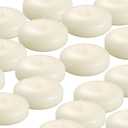 36 Pack Floating Candles, 3 Ivory Unscented Dripless Wax Burning Candles, for Weddings, Party, Cylinder Vases, and Home Decorations