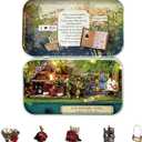 Flever Dollhouse Miniature DIY House Kit Creative Room with Furniture and Cover for Romantic Valentine's Gift(Countryside Notes)