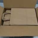 FACEBAG 50-Pack Brown Paper Bags with Handles Bulk, 8x4.25x10.5 Inches,Medium-sized Gift Bags with Handles for Party FavorsTake-OutGrocery Shopping & RetailReusable & Durable