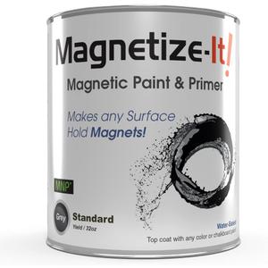 Magnetic Paint & Primer (Water Based) Standard Yield 32oz, MISTD-1530