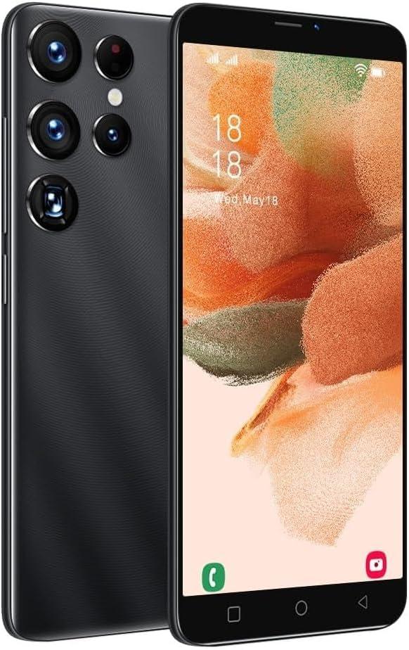 Mobile Phone, 5.0-inch Screen, Android 9.0 OS,16GB ROM (SD to 128GB), Dual SIM Dual CamerasFace ID Unlock Cell Phones(Black)