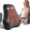 Back Massager for Pain Relief Deep Tissue, Kneading Shiatsu Neck and Back Massager with Heat, Massager for Back and Shoulder Pain, Gifts for Women Men Home Office (Black)