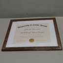 Americanflat 11x14 Diploma Frame with Shatter-Resistant Glass - Use as 8.5x11 Frame with Mat or Display 11x14 Documents Without Mat - Legacy Collection - Certificate Frames for Wall - Mahogany