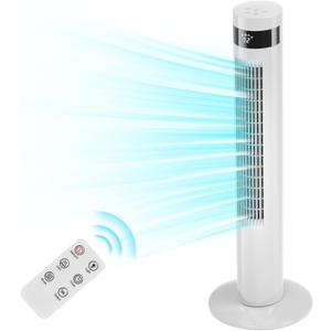 Antarctic Star Tower Fan Portable Floor Fans 85Oscillating Fan 36'' Quiet Cooling 12H Timer Remote Control Standing Bladeless Electric 3 Speeds Wind 3 Modes Bedroom Office (36 inch, White)