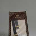 Wearlizer Leather Band Compatible with Apple Watch Bands Women 41mm 40mm 38mm 49mm 46mm 45mm 44mm 42mm, Fancy Dressy Strap for iWatch Series 11 10 9 8 7 6 5 4 3 SE/Ultra 3 2 1 (Black/Gold)