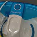 Homedics Bubble Mate Foot Spa, Toe Touch Controlled Foot Bath with Invigorating Bubbles and Splash Proof, Raised Massage Nodes and Removable Pumice Stone