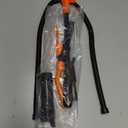 Portable Fuel Transfer Pump, 2.6GPM Battery Powered Fluid Siphon Pump with Adjustable Flow Nozzle - Universal for Gasoline, Diesel, Water Transfer, Battery Gas Pump for Mechanic,Home,Outdoor Use(Orange)