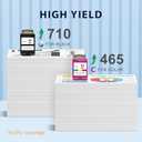 myCartridge 64XL Black and Color Ink Cartridges Combo Pack Remanufactured Replacement for HP Ink 67 67XL Ink for Envy Photo 7855 7900 7155 7858 7100 7120 7800 6252 6255 Tango Printer Ink 67 (2-Pack)