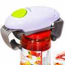 Electric Jar Opener for Arthritis Hands, Automatic Glass Jar Opener for Seniors, Bottle Opener for Weak Hands RA Suffers, Powerful Kitchen Gaget Suitable for Different Sizes of Jars