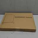 JIUYOTREE Metal Clothing Rack, 43.3 Inches Garment Rack with Bottom Shelf for Hanging Clothes, Coats, Skirts, Shirts, Sweaters, Black (43.3"W x 15.75"D x 61"H without wheels)